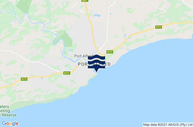 Karte der Gezeiten East Pier (Port Alfred), South Africa