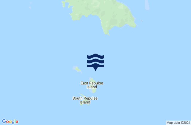 Karte der Gezeiten East Repulse Island, Australia