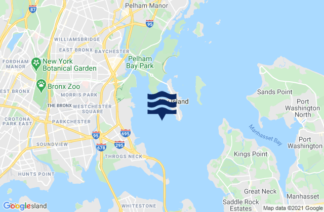 Karte der Gezeiten Eastchester Bay near Big Tom, United States