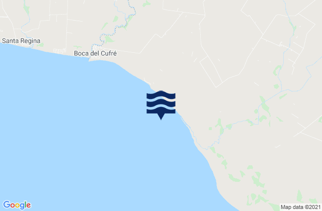 Karte der Gezeiten Ecilda Paullier, Uruguay