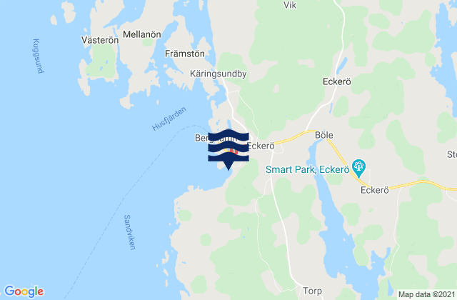 Karte der Gezeiten Eckerö, Aland Islands