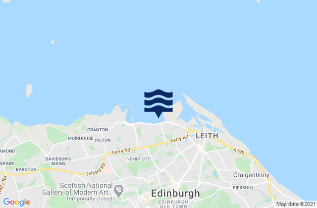 Karte der Gezeiten Edinburgh, United Kingdom
