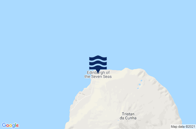 Karte der Gezeiten Edinburgh of the Seven Seas, Saint Helena