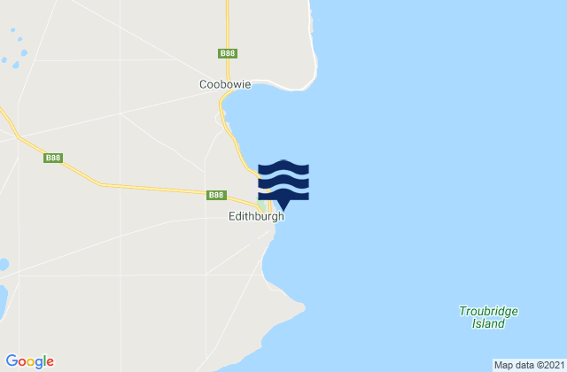 Karte der Gezeiten Edithburgh, Australia