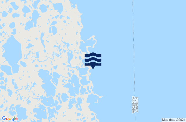 Karte der Gezeiten Egg Island, Canada