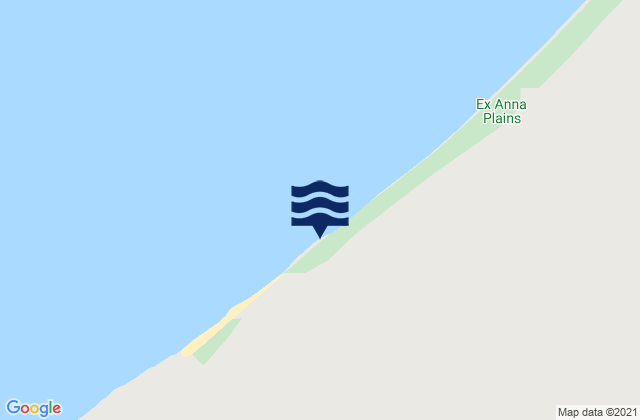 Karte der Gezeiten Eighty Mile Beach, Australia