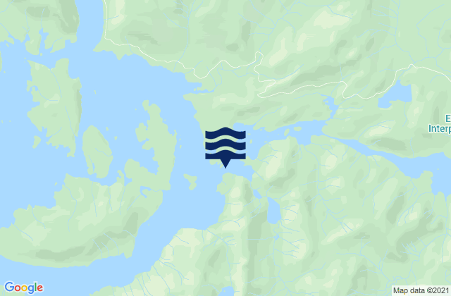 Karte der Gezeiten El Capitan Strait, United States