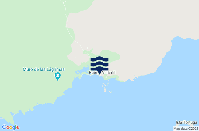 Karte der Gezeiten El Faro (Puerto Villamil), Ecuador
