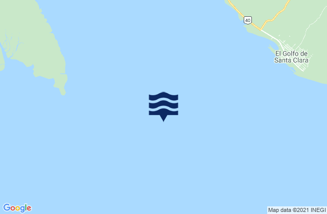Karte der Gezeiten El Golfo de Santa Clara, Mexico