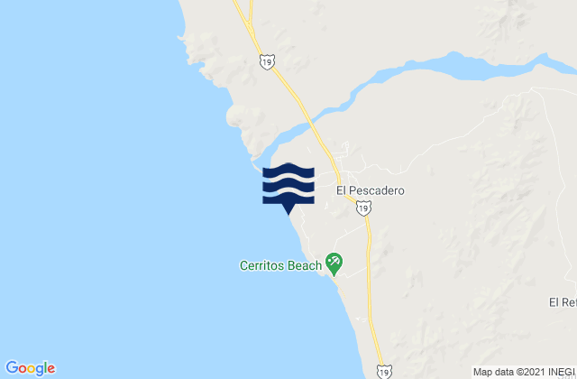 Karte der Gezeiten El Pescadero, Mexico