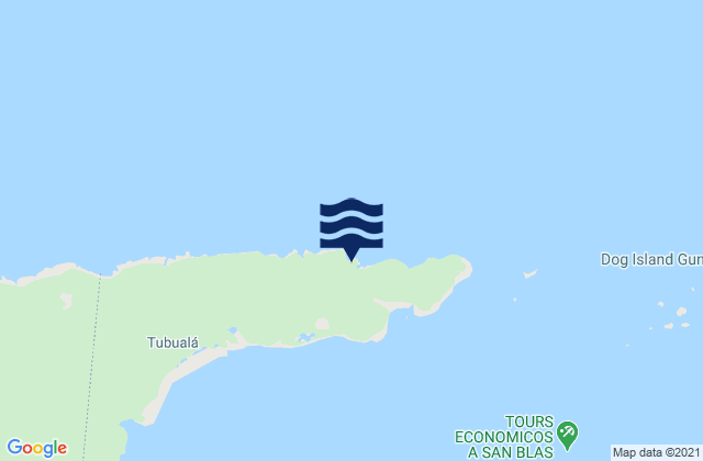 Karte der Gezeiten El Porvenir, Panama