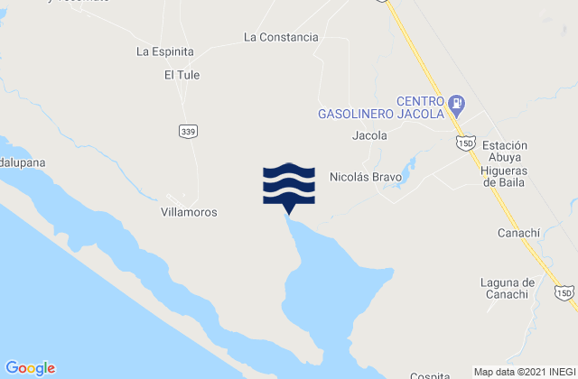 Karte der Gezeiten El Rosario, Mexico
