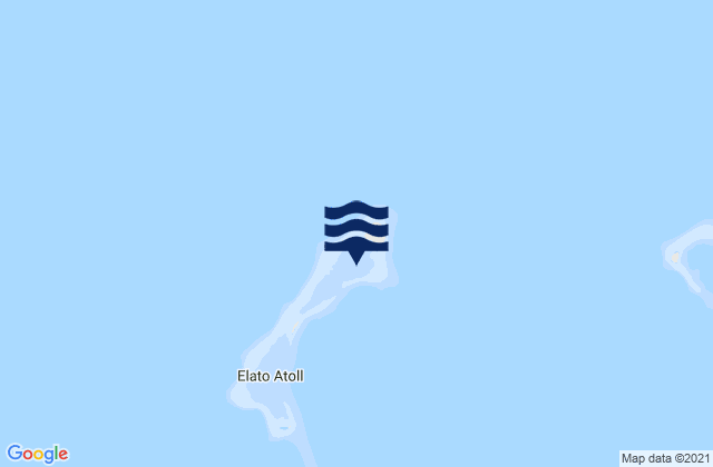 Karte der Gezeiten Elato, Micronesia