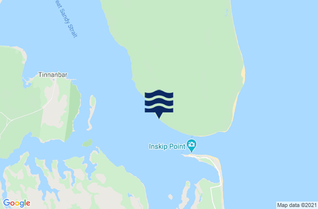 Karte der Gezeiten Elbow Point, Australia