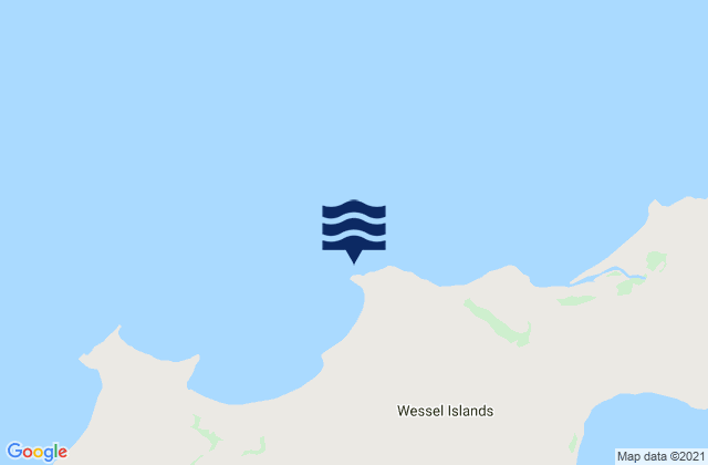 Karte der Gezeiten Elcho Island, Australia