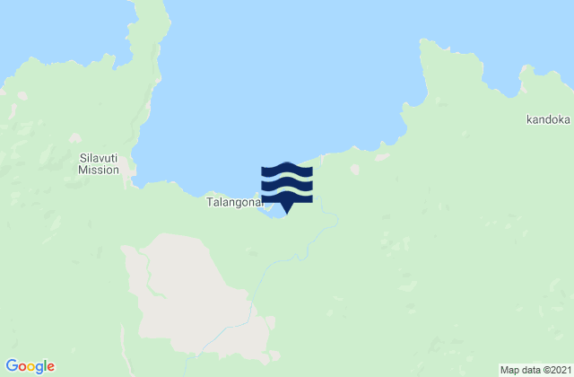 Karte der Gezeiten Eleonora Bay, Papua New Guinea
