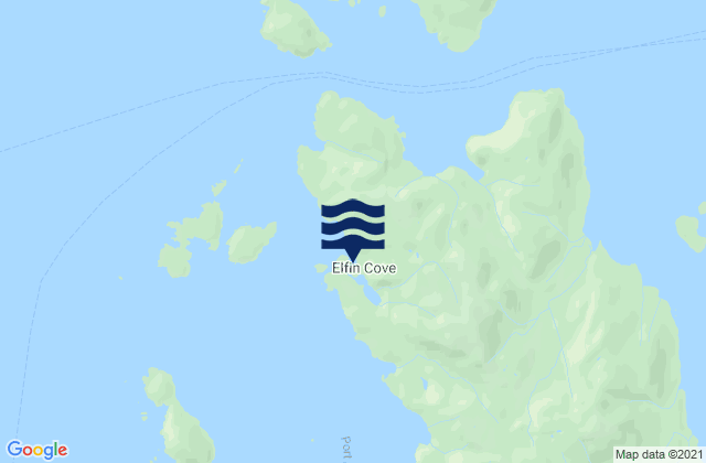 Karte der Gezeiten Elfin Cove, United States