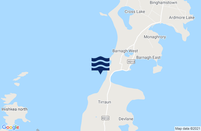 Karte der Gezeiten Elly Bay West, Ireland