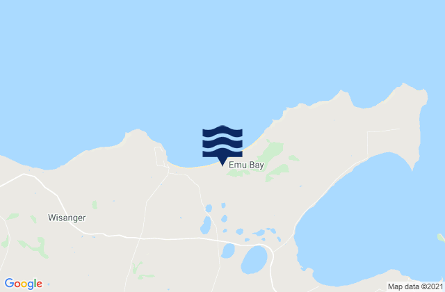 Karte der Gezeiten Emu Bay, Australia
