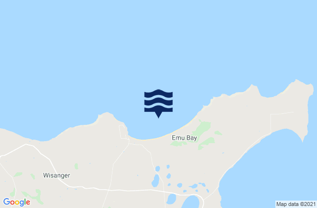 Karte der Gezeiten Emu Bay, Australia