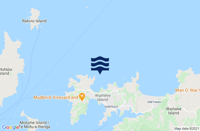 Karte der Gezeiten Enclosure Bay, New Zealand