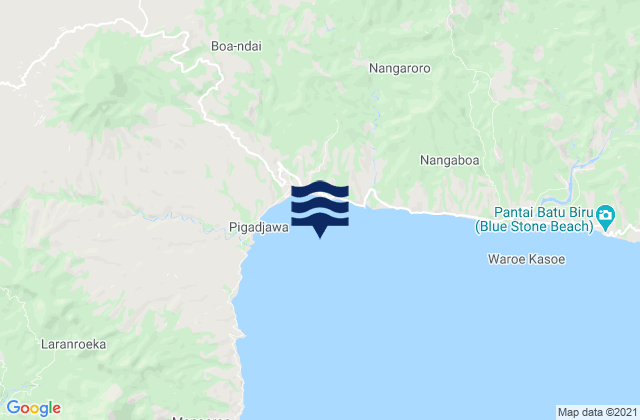 Karte der Gezeiten Ende Bay, Indonesia