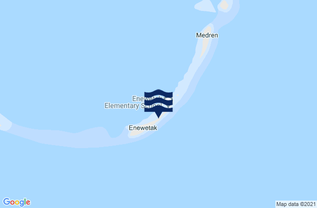 Karte der Gezeiten Enewetak, Marshall Islands