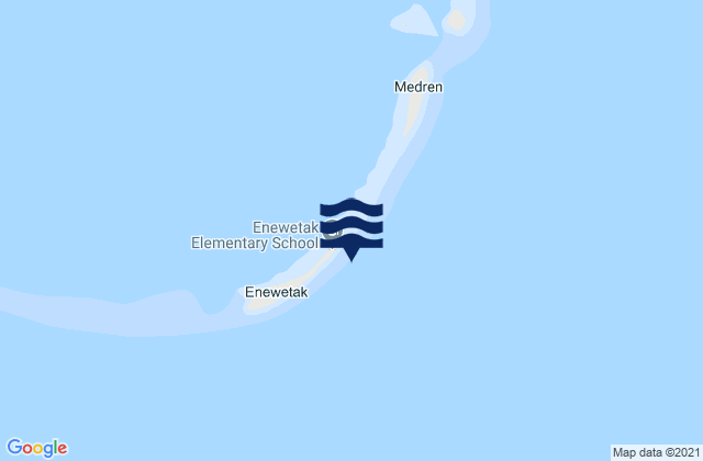 Karte der Gezeiten Enewetak, Micronesia
