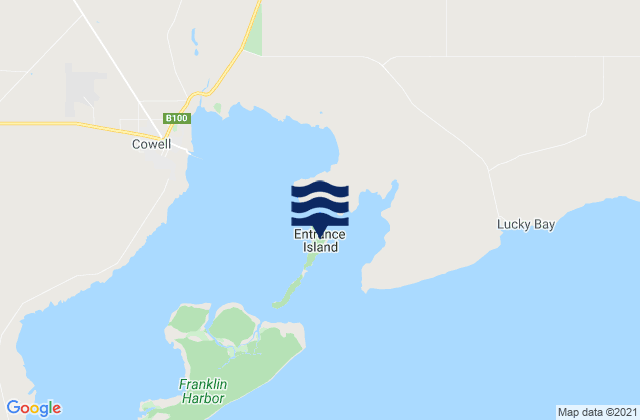 Karte der Gezeiten Entrance Island, Australia