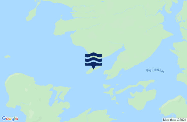 Karte der Gezeiten Entrance Island, United States
