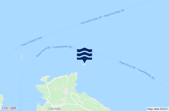 Karte der Gezeiten Entrance Island, Canada
