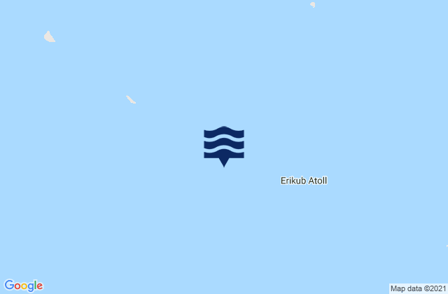 Karte der Gezeiten Erikub Atoll, Marshall Islands
