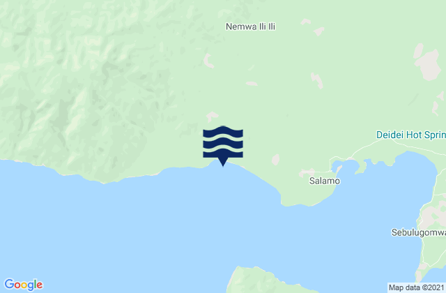 Karte der Gezeiten Esa’ala, Papua New Guinea