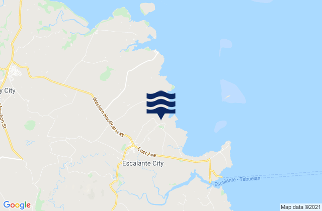 Karte der Gezeiten Escalante, Philippines