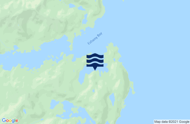 Karte der Gezeiten Eshamy Bay Knight Island Passage, United States