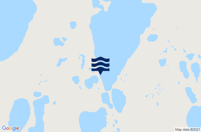 Karte der Gezeiten Eskimo Lakes Station 2b, United States