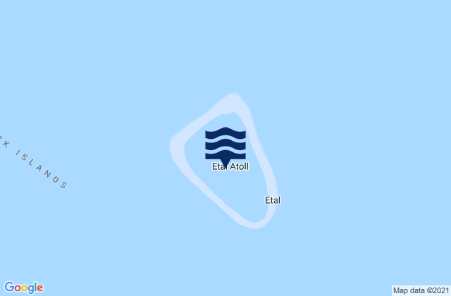 Karte der Gezeiten Ettal, Micronesia