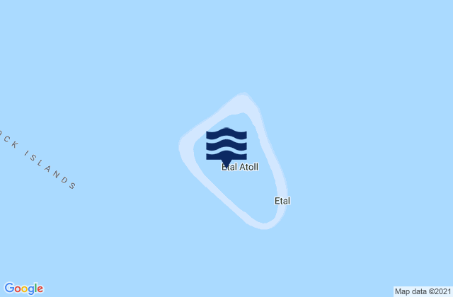 Karte der Gezeiten Ettal Municipality, Micronesia