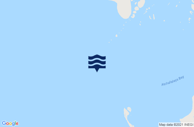 Karte der Gezeiten Eugene Island North of Atchafalaya Bay, United States