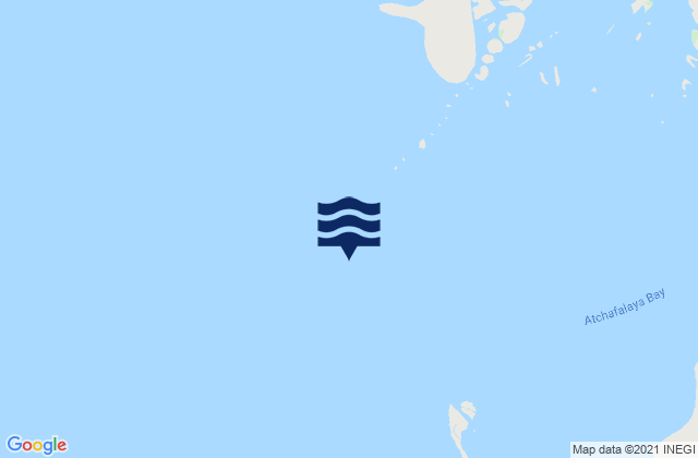 Karte der Gezeiten Eugene Island, United States