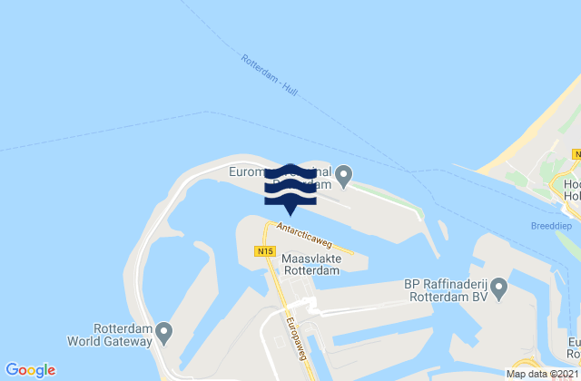 Karte der Gezeiten Europahaven, Netherlands