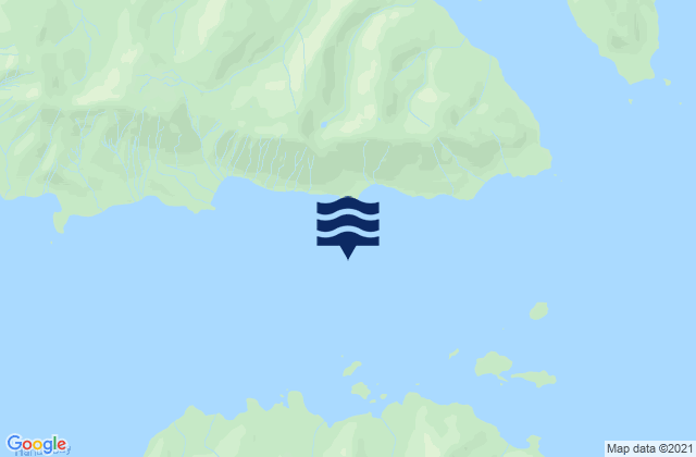 Karte der Gezeiten Eva Islands, United States