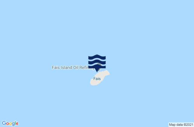Karte der Gezeiten Fais Municipality, Micronesia