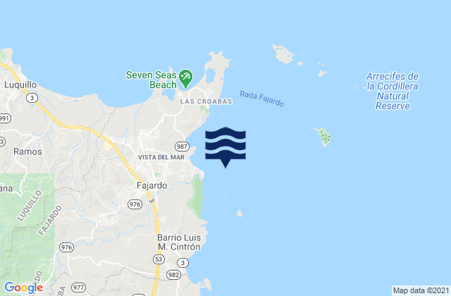Karte der Gezeiten Fajardo Harbor (channel), Puerto Rico