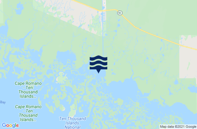 Karte der Gezeiten Faka Union Bay, United States
