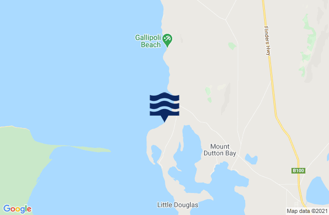 Karte der Gezeiten Farm Beach, Australia