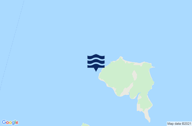 Karte der Gezeiten Faro Isla Chulín, Chile