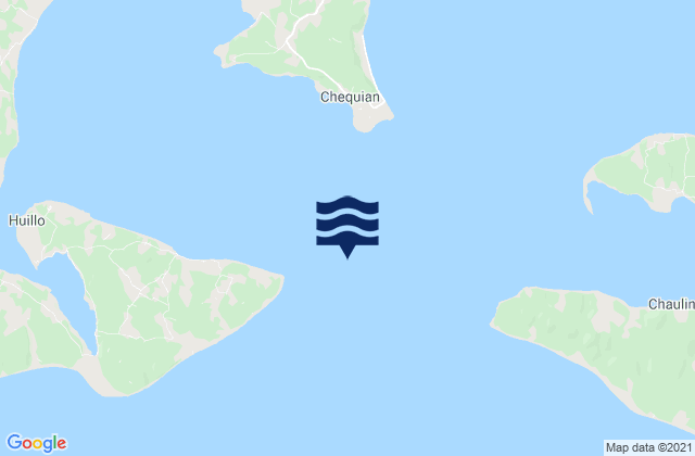 Karte der Gezeiten Faro Isla Imelev, Chile
