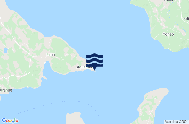 Karte der Gezeiten Faro Punta Aguantao, Chile
