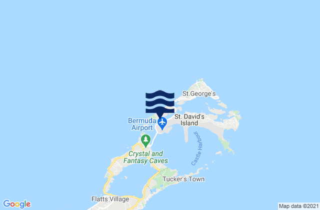 Karte der Gezeiten Ferry Reach (Biological Station) Islands, United States